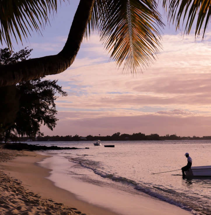 tramonto isola di mauritius